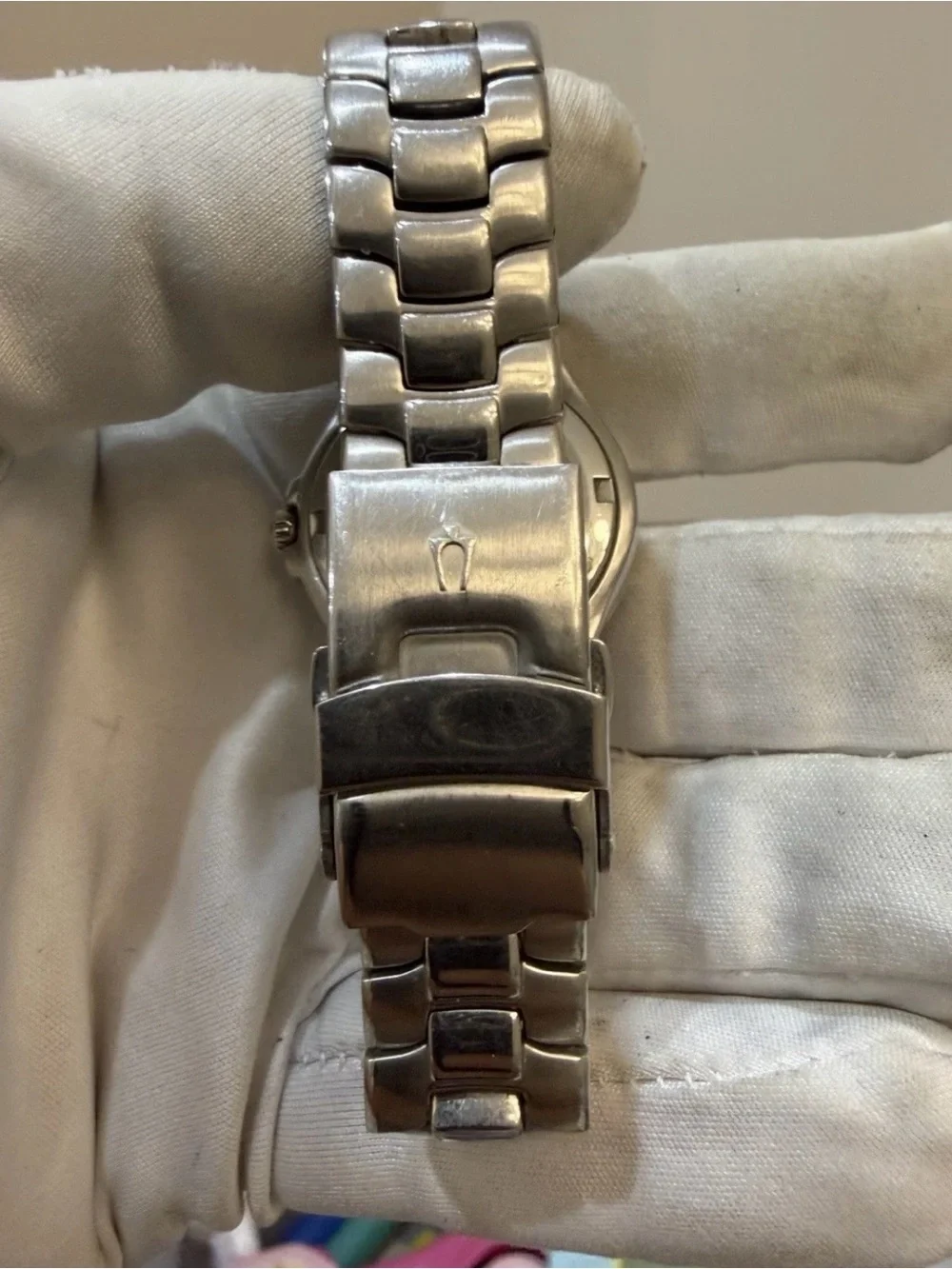 Bulova Marine Star 96R002 Womens Diamond Watch Mother of Pearl Stainless Steel